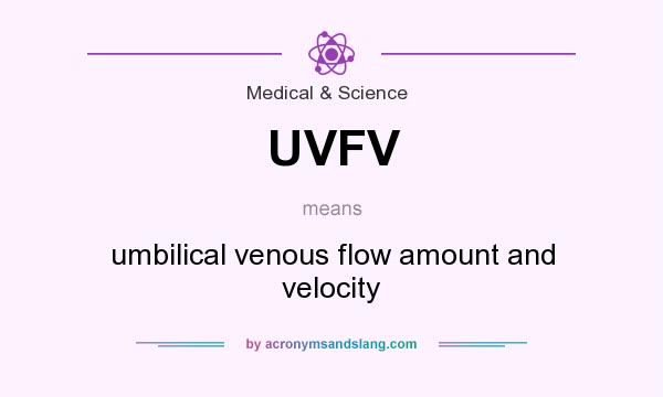What does UVFV mean? It stands for umbilical venous flow amount and velocity