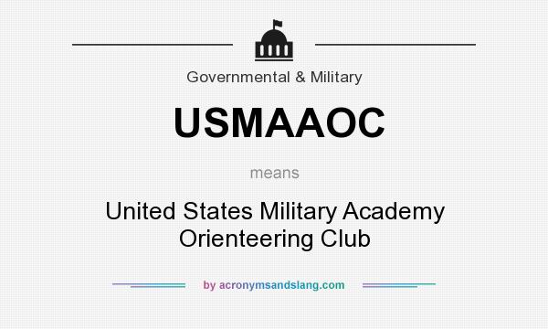 What does USMAAOC mean? It stands for United States Military Academy Orienteering Club