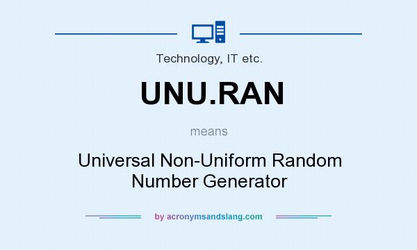 What does UNU.RAN mean? It stands for Universal Non-Uniform Random Number Generator