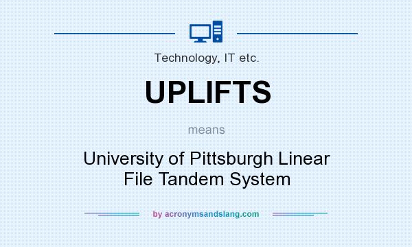 What does UPLIFTS mean? It stands for University of Pittsburgh Linear File Tandem System
