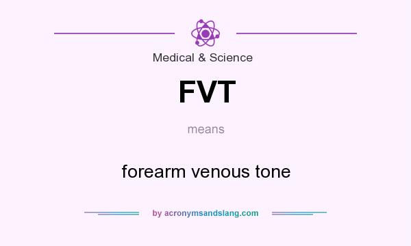 What does FVT mean? It stands for forearm venous tone