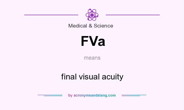 What does FVa mean? It stands for final visual acuity