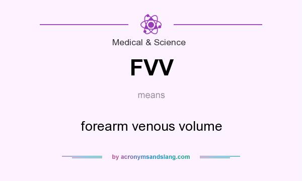 What does FVV mean? It stands for forearm venous volume