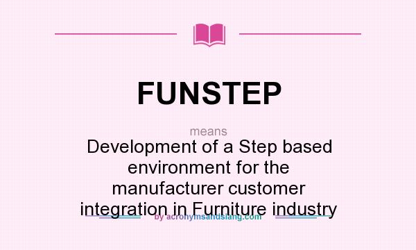 What does FUNSTEP mean? It stands for Development of a Step based environment for the manufacturer customer integration in Furniture industry