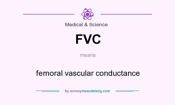 What does FVC mean? It stands for femoral vascular conductance