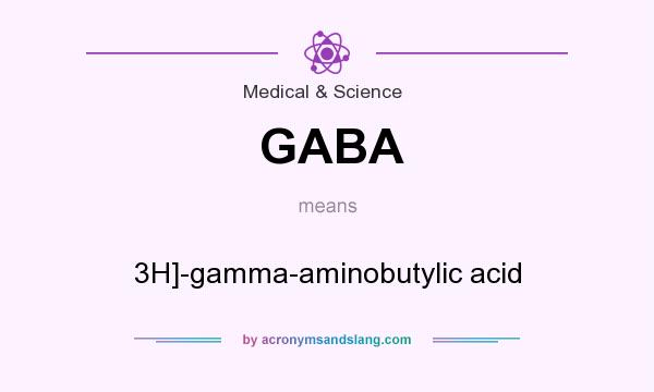 What does GABA mean? It stands for 3H]-gamma-aminobutylic acid