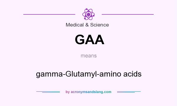 What does GAA mean? It stands for gamma-Glutamyl-amino acids