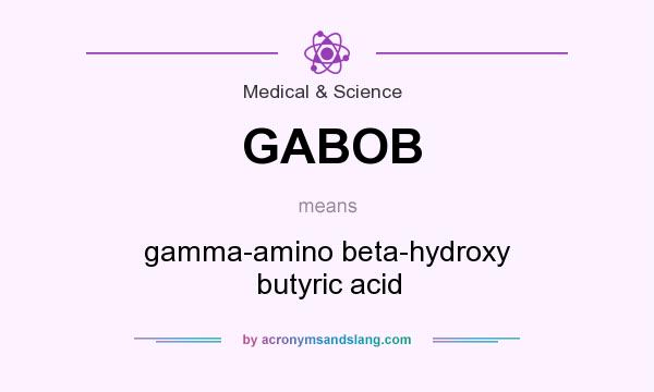 What does GABOB mean? It stands for gamma-amino beta-hydroxy butyric acid