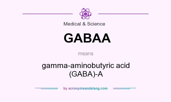 What does GABAA mean? It stands for gamma-aminobutyric acid (GABA)-A