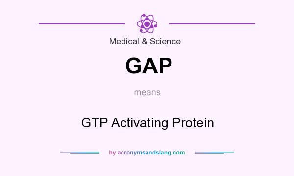 What does GAP mean? It stands for GTP Activating Protein