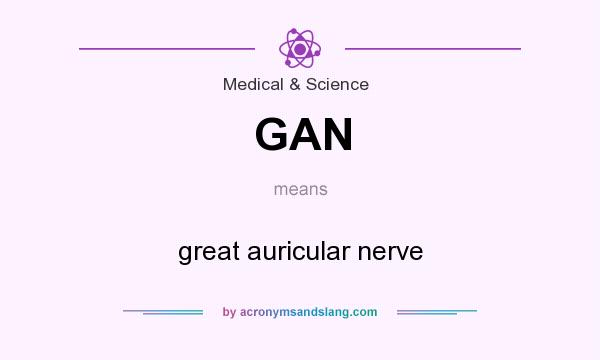 What does GAN mean? It stands for great auricular nerve