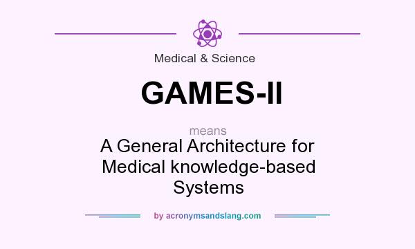 What does GAMES-II mean? It stands for A General Architecture for Medical knowledge-based Systems
