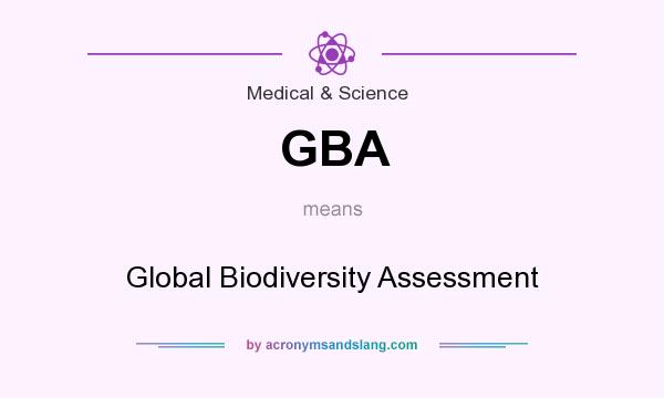 What does GBA mean? It stands for Global Biodiversity Assessment
