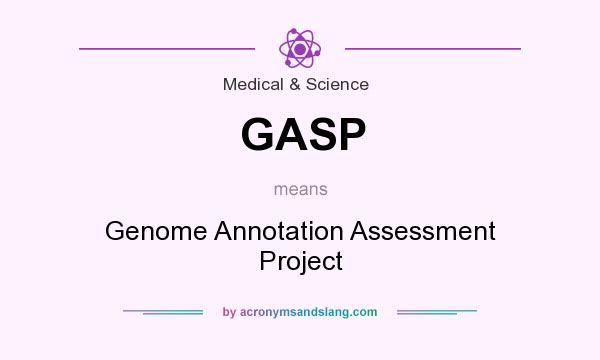 What does GASP mean? It stands for Genome Annotation Assessment Project