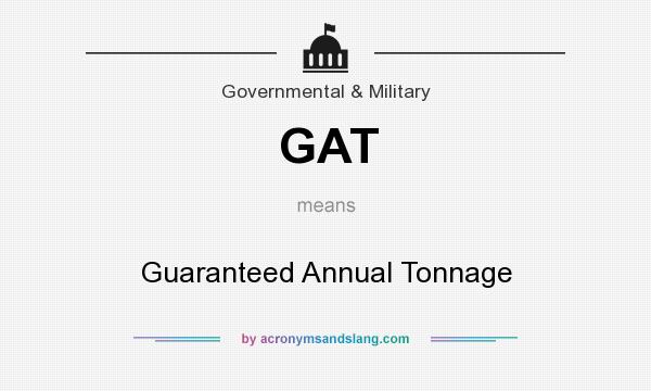 What does GAT mean? It stands for Guaranteed Annual Tonnage