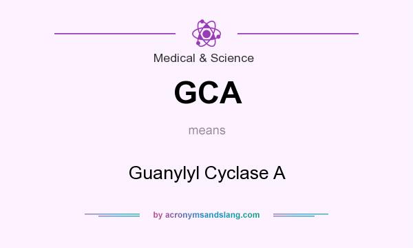 What does GCA mean? It stands for Guanylyl Cyclase A