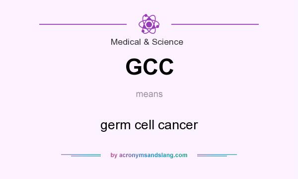 What does GCC mean? It stands for germ cell cancer