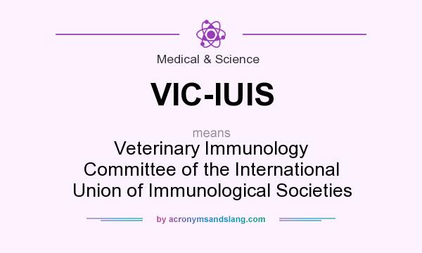 What does VIC-IUIS mean? It stands for Veterinary Immunology Committee of the International Union of Immunological Societies