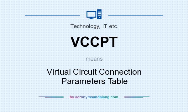 What does VCCPT mean? It stands for Virtual Circuit Connection Parameters Table