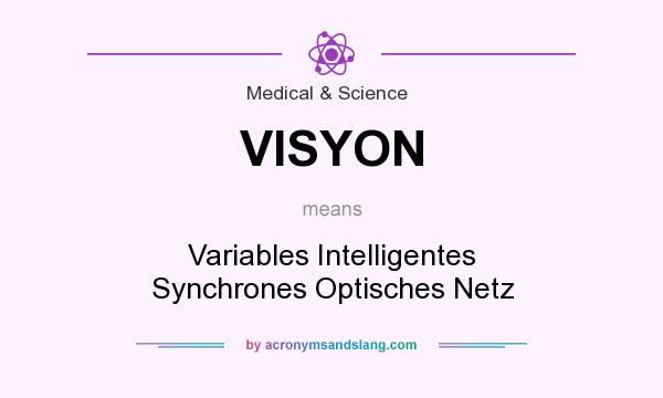 What does VISYON mean? It stands for Variables Intelligentes Synchrones Optisches Netz