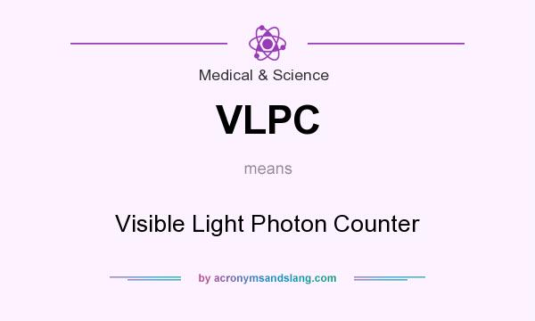 What does VLPC mean? It stands for Visible Light Photon Counter
