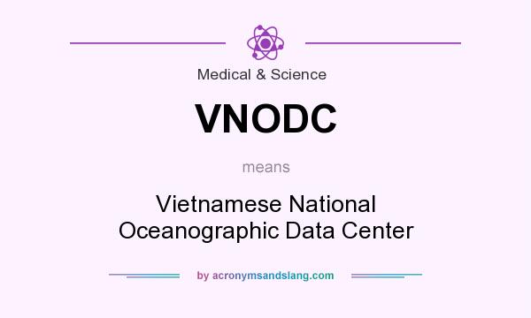 What does VNODC mean? It stands for Vietnamese National Oceanographic Data Center