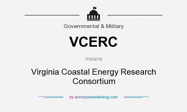 What does VCERC mean? It stands for Virginia Coastal Energy Research Consortium