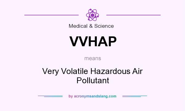 What does VVHAP mean? It stands for Very Volatile Hazardous Air Pollutant