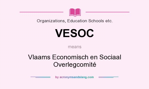 What does VESOC mean? It stands for Vlaams Economisch en Sociaal Overlegcomité