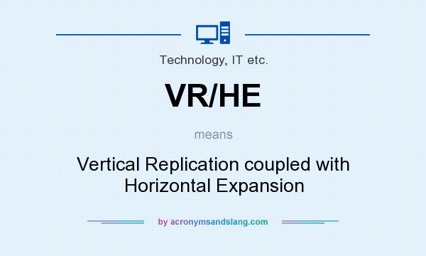 What does VR/HE mean? It stands for Vertical Replication coupled with Horizontal Expansion