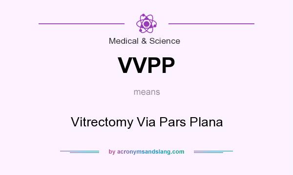What does VVPP mean? It stands for Vitrectomy Via Pars Plana