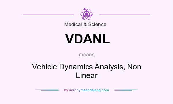 What does VDANL mean? It stands for Vehicle Dynamics Analysis, Non Linear
