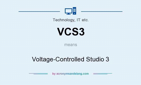 What does VCS3 mean? It stands for Voltage-Controlled Studio 3