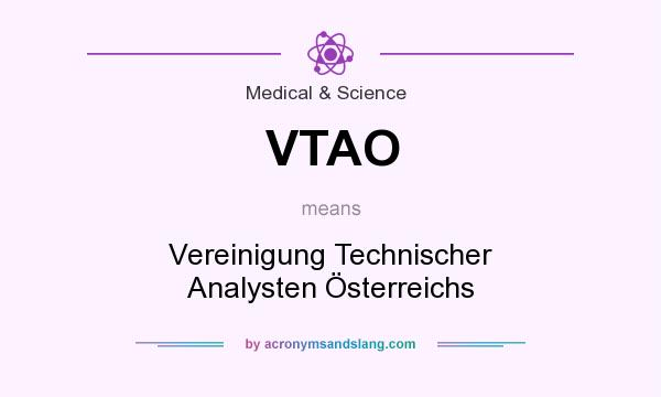 What does VTAO mean? It stands for Vereinigung Technischer Analysten Österreichs