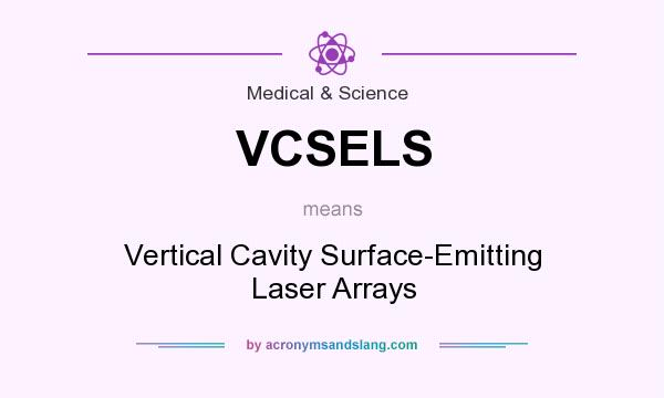 What does VCSELS mean? It stands for Vertical Cavity Surface-Emitting Laser Arrays