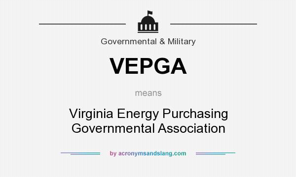 What does VEPGA mean? It stands for Virginia Energy Purchasing Governmental Association