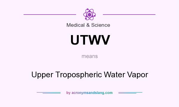 What does UTWV mean? It stands for Upper Tropospheric Water Vapor
