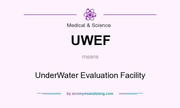 What does UWEF mean? It stands for UnderWater Evaluation Facility