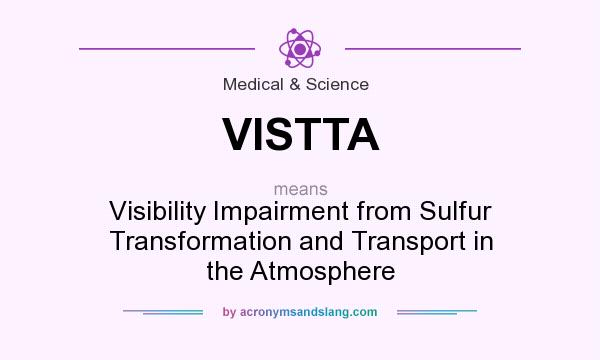What does VISTTA mean? It stands for Visibility Impairment from Sulfur Transformation and Transport in the Atmosphere