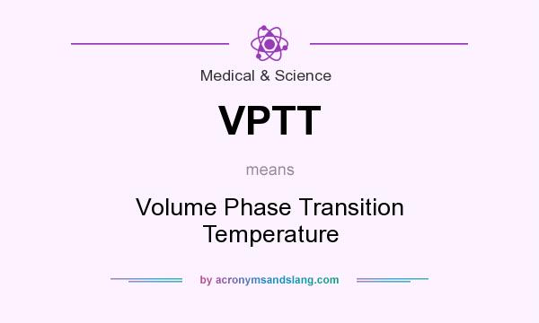 What does VPTT mean? It stands for Volume Phase Transition Temperature