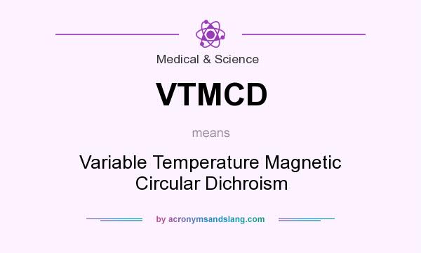 What does VTMCD mean? It stands for Variable Temperature Magnetic Circular Dichroism