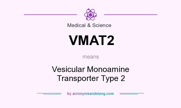 What does VMAT2 mean? It stands for Vesicular Monoamine Transporter Type 2