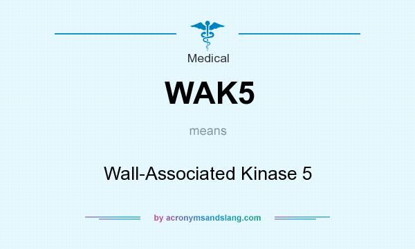 What does WAK5 mean? It stands for Wall-Associated Kinase 5