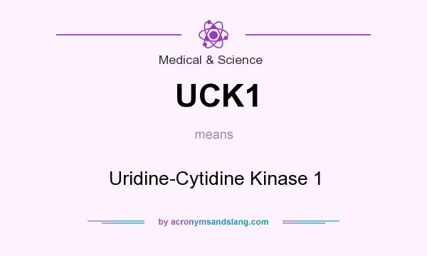What does UCK1 mean? It stands for Uridine-Cytidine Kinase 1