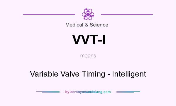What does VVT-I mean? It stands for Variable Valve Timing - Intelligent