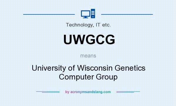 What does UWGCG mean? It stands for University of Wisconsin Genetics Computer Group