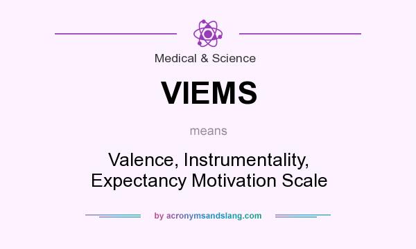 What does VIEMS mean? It stands for Valence, Instrumentality, Expectancy Motivation Scale