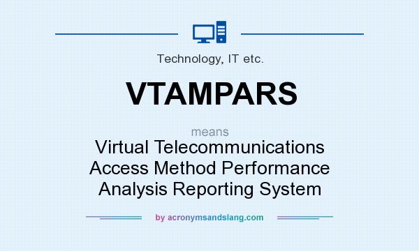 What does VTAMPARS mean? It stands for Virtual Telecommunications Access Method Performance Analysis Reporting System