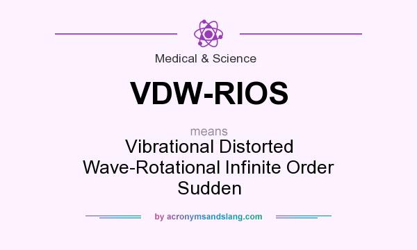 What does VDW-RIOS mean? It stands for Vibrational Distorted Wave-Rotational Infinite Order Sudden