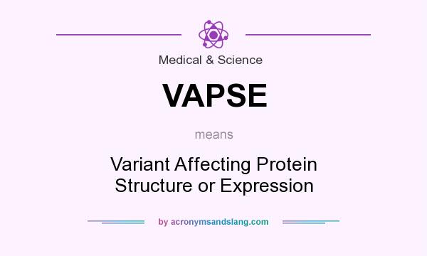 What does VAPSE mean? It stands for Variant Affecting Protein Structure or Expression